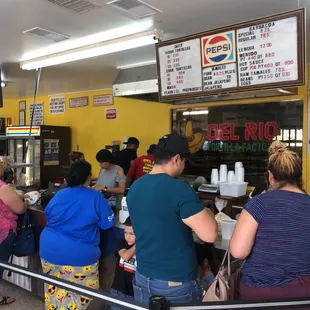 customers waiting in line