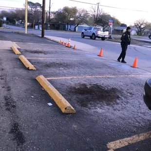 No handicap parking at Del Rio Tamales?  Why?