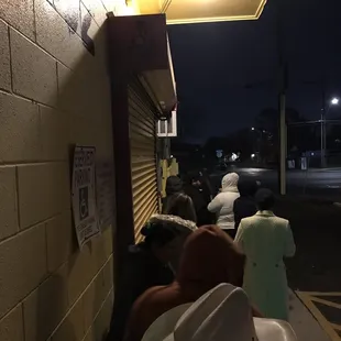 Line for Christmas tamales get here early get them while there hot