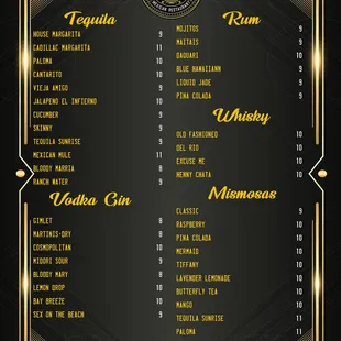 the menu