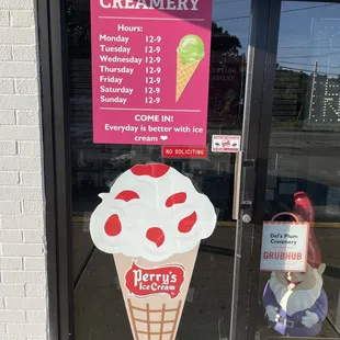 a large ice cream cone