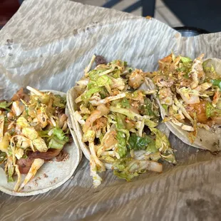 Chicken Taco, Beef Taco, &amp; Shrimp Taco