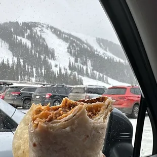 Chorizo breakfast burrito
