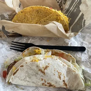 Grilled Chicken Stuffed Taco &amp; The Del Taco
