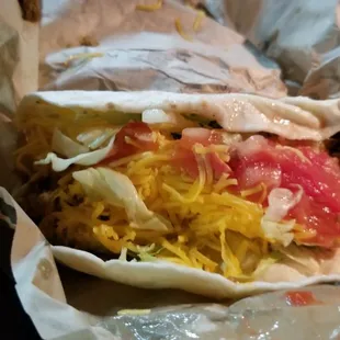 The beef taco.  Not a fan.