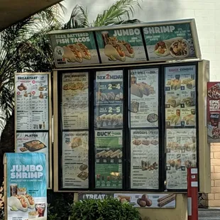 Great drive-thru menu.