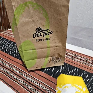 Del taco bag