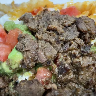 Carne asada fries.