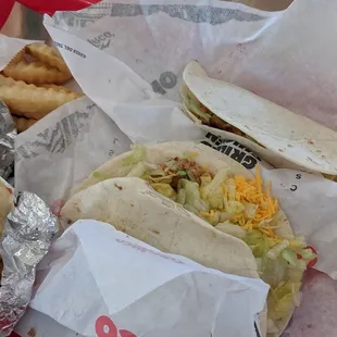 $6 Fresh Fave Triple Chicken, with drink.  Not much weight in food...