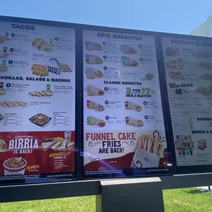 7/10/24 (wed): Menu board