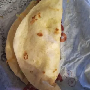 This is what white people think a bean burrito looks like.