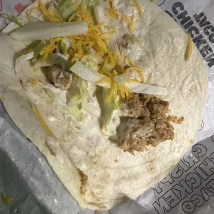The new empty chicken taco or light chicken taco I don't think they decided on an official name yet
