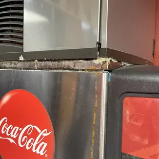 Soda machine in their wait area
