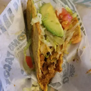 Bitten beyond avocado taco. Pretty good!!