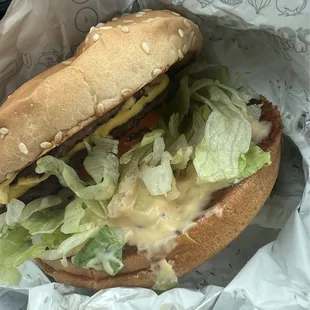 Double Del Cheeseburger