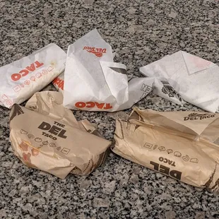 Taco Tuesday feast: Two Del Tacos and the Taco Tuesday Night special