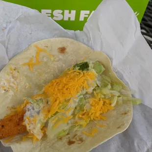 Dollar menu ranch crispy chicken taco
