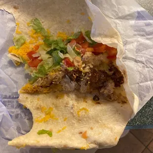 Burnt sticky rubbery substance in my food.
