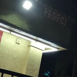 outside