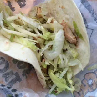 Chicken  soft taco