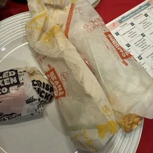 2 99 cent red burritos