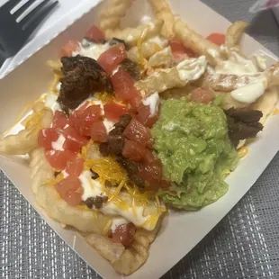 Asada fries? Where's the carne