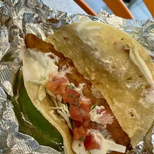 Beer Battered Crispy Fish Taco is always a winner