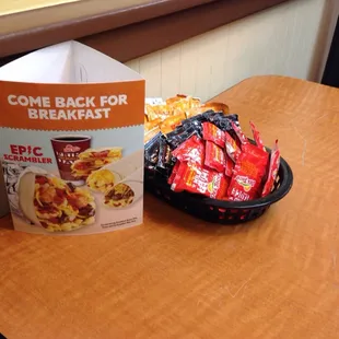 Pretty awesome to have all the sauces at your table