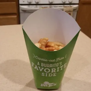 Small fries in a large box