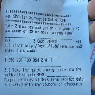 Take advantage of the deals on your receipt!!!!