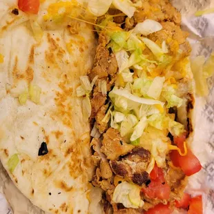 Brunt charred pieces found in my Taco.