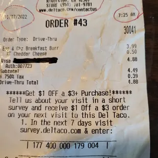 Receipt for what I thought I was getting.