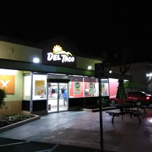 outside, sushi and sashimi