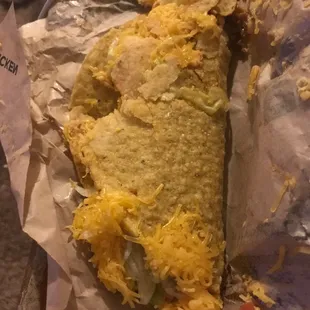 Mushy, disgusting!!  and we took it out of the bag like this less than two minutes after leaving the location unfortunately.