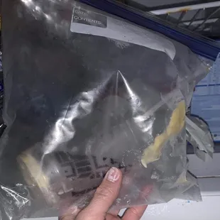 The other shake cup that had Kay-5 cleaner in it from Del-Tacos shake machine.