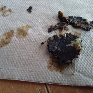 I can tell this isnt what steak looks like, I work at a fast food restraunt so I know that this is greasy fryer junk