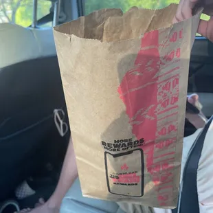 Bag that everything comes in