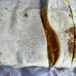 Cheese isn't even melted.