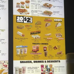 12/7/23 (thu): Drive-Thru Menu Board