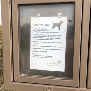 Information for Dog Owners