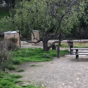 Bathrooms and Picnic Table
