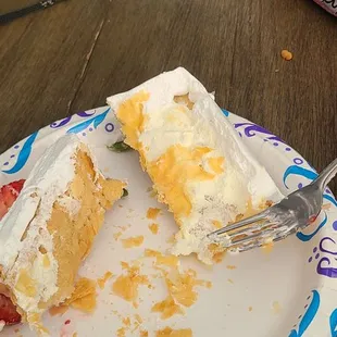 Dry cake no filling.