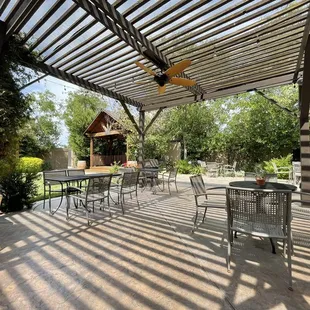 Outdoor tasting area