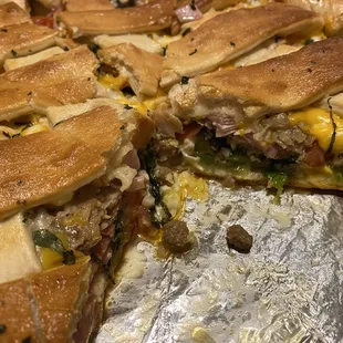 NY Style Stuffed Pizza- Meat