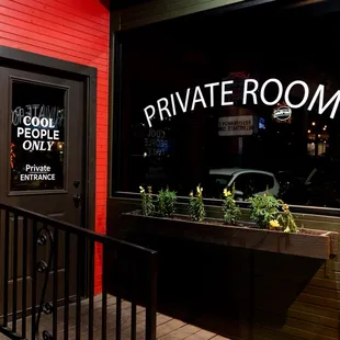 Private Room Holds up to 30 guests