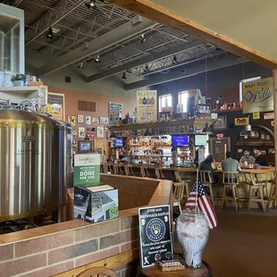 Bar area from the right of the entrance.