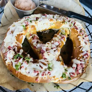 Reuben Stuffed Pretzel