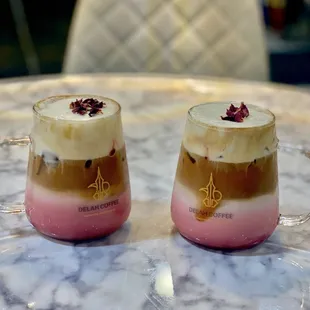 Beautiful Yemeni Rose Lattes