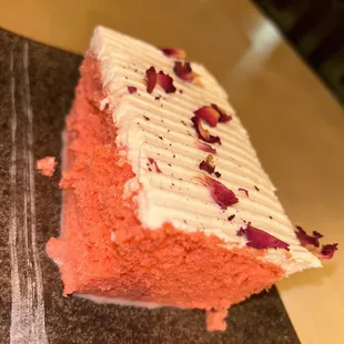 Rose milk cake