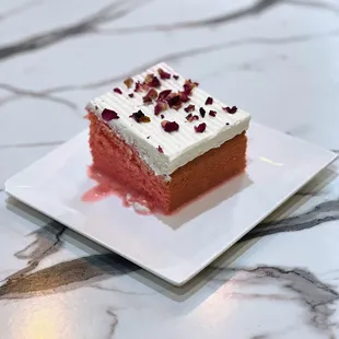 Rose milk cake